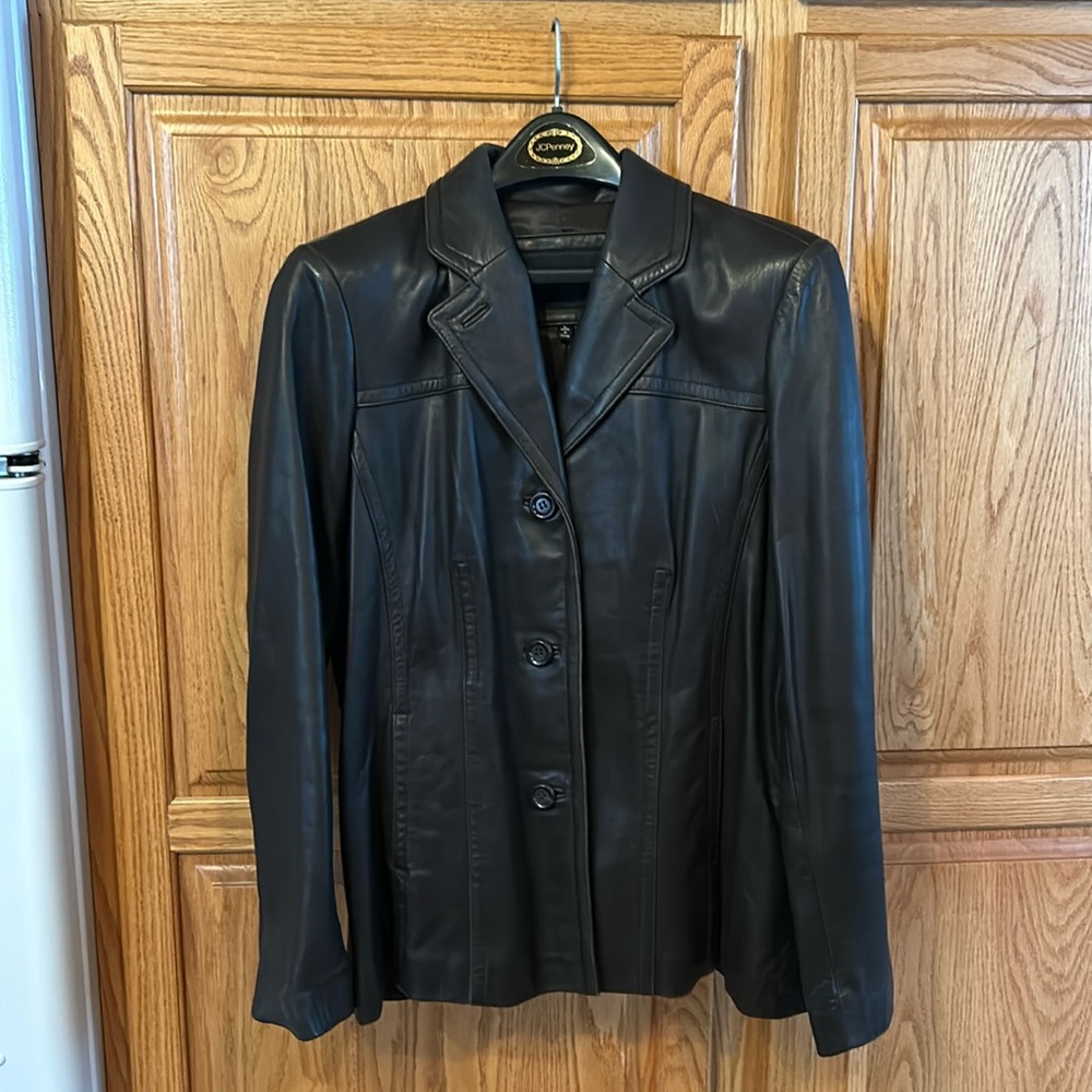 Avanti Soft Leather Jacket, dark brown